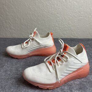 Steve Madden Cello White Pink Sneaker Shoes  Women's 8 M Cello2s1‎